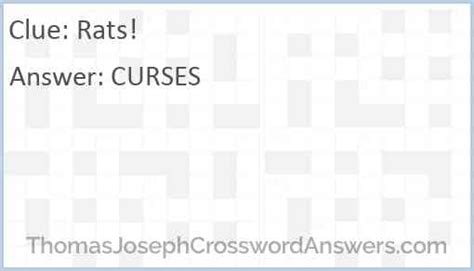 The Crossword Solver finds answers to classic crosswords and cryptic crossword puzzles. . Rats crossword clue